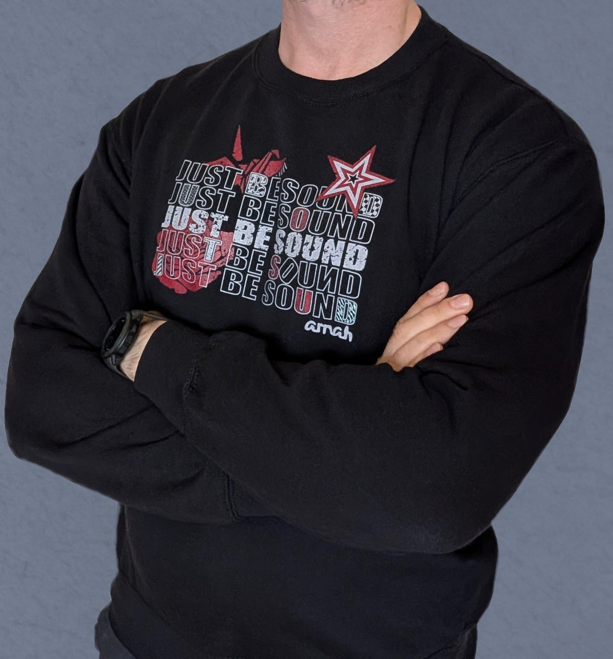 Just Be Sound | Graphic Long Sleeve Unisex Sweatshirt | Arnah Ireland