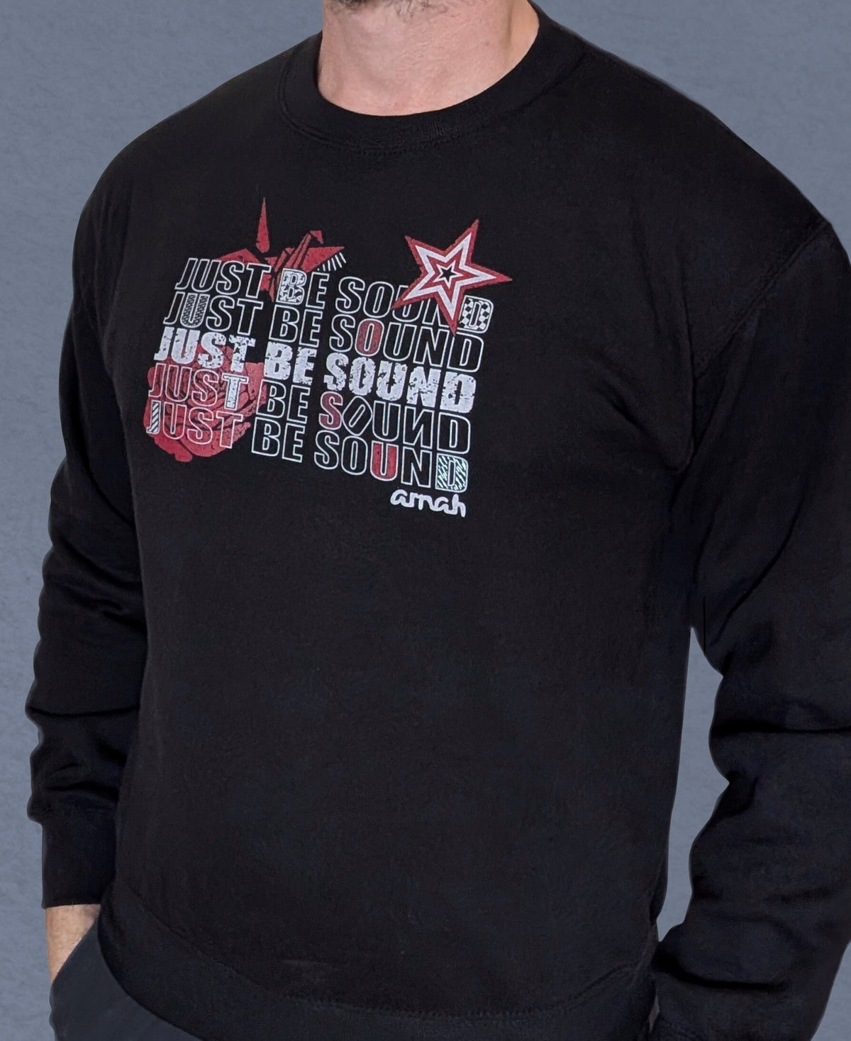 Just Be Sound | Graphic Long Sleeve Unisex Sweatshirt | Arnah Ireland